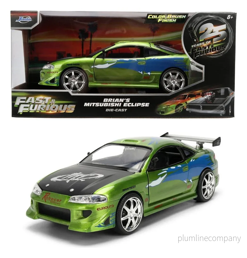 Fast & Furious Diecast Fordonsmodell 1:24 Jubileumsutgåva Mitsubishi, 19 cm Fast & Furious Diecast Fordonsmodell 1:24 Jubileumsutgåva Mitsubishi, 19 cm