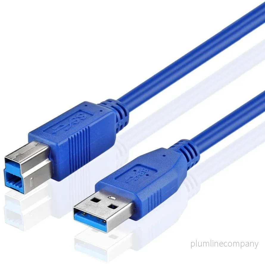 NÖRDIC USB 3.1 kabel 3m USB A till USB B blå USB Super Speed skrivarkabel NÖRDIC USB 3.1 kabel 3m USB A till USB B blå USB Super Speed skrivarkabel