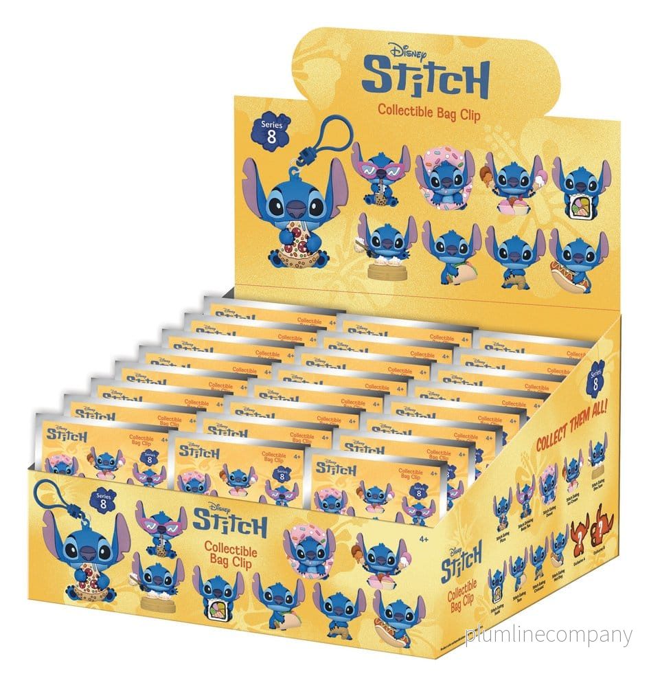 Lilo & Stitch 3D Foam Bag Clip Series 8 Display (24)