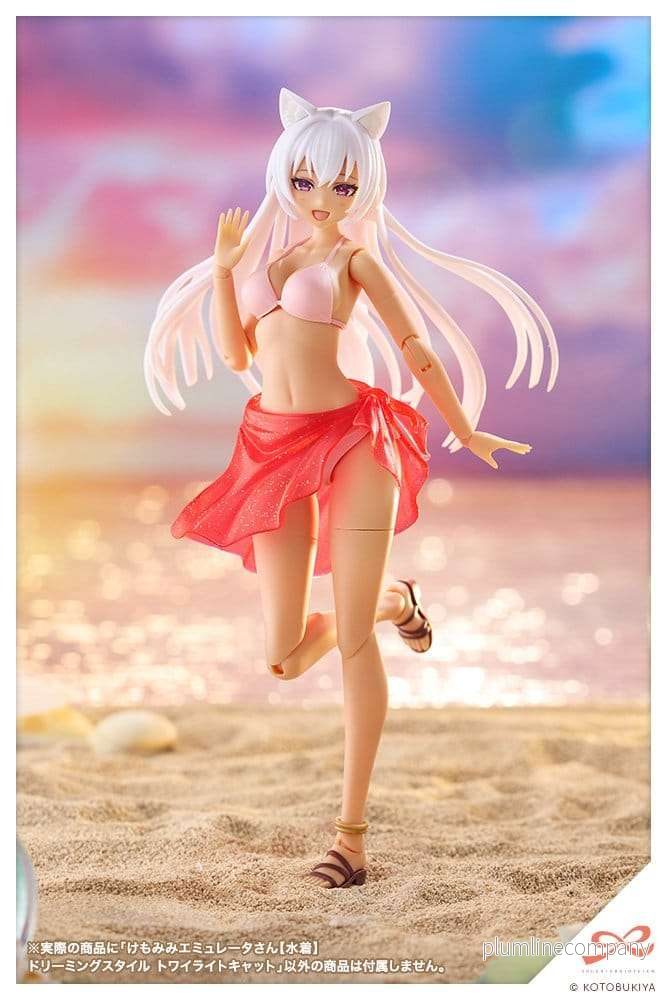 Sousaishojoteien 1/10 byggsats Animal Ears Emulator Swim Style Dreaming Style Twilight Cat, 17 cm - Bild 2