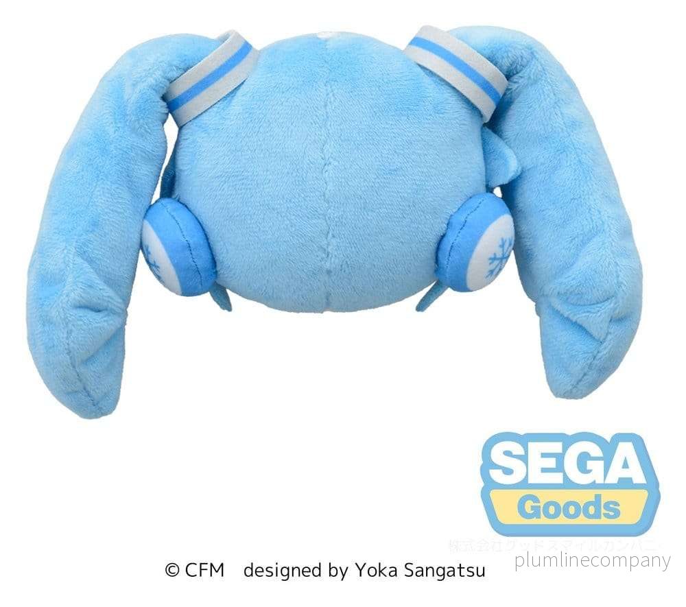 Snow Miku Fuwa Petit Plush Figure Face Mascot - Bild 2