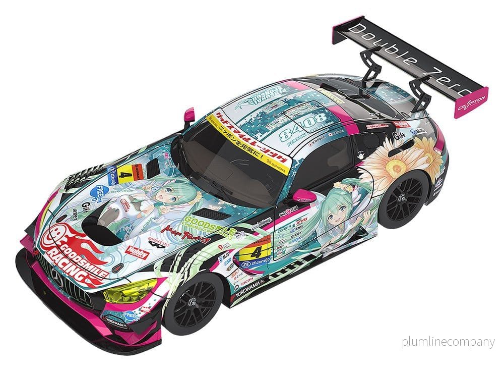 Hatsune Miku GT-projekt Fordon 1/64 Good Smile Hatsune Miku AMG 2017 Super GT-version, 7 cm Hatsune Miku GT-projekt Fordon 1/64 Good Smile Hatsune Miku AMG 2017 Super GT-version, 7 cm