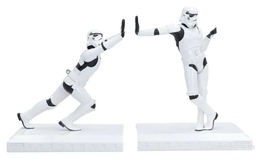 Original Stormtrooper bokstöd Working Hard Hardly Working 19 cm Original Stormtrooper bokstöd Working Hard Hardly Working 19 cm