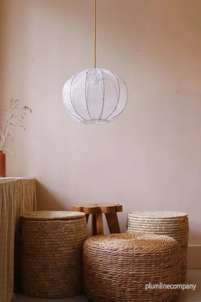 Myrull lampskärm 30 cm till bordslampa spets - Bild 3