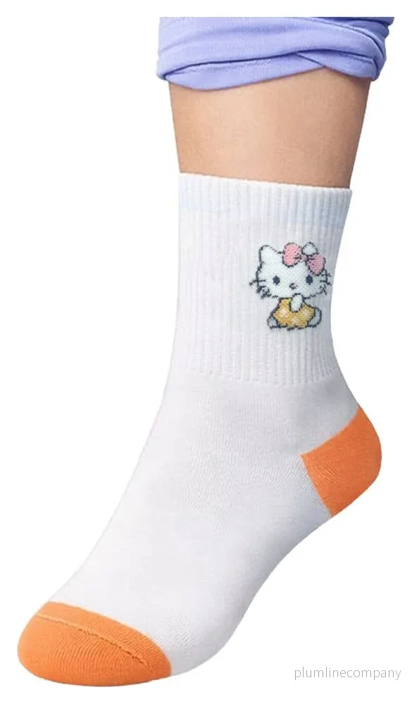 Sanrio Strumpor Hello Kitty Smörkräm Lång 36-40 - Bild 2