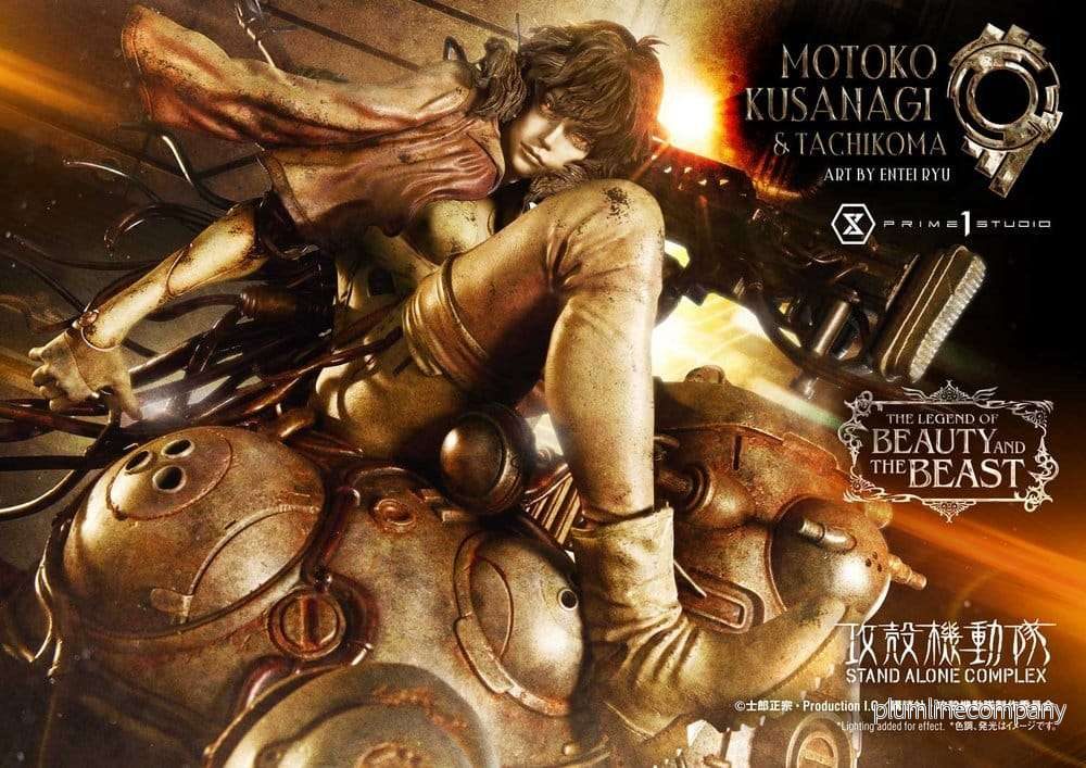 Ghost in the Shell Stand Alone Complex The Legend of Beauty and the Beast Staty 1/4 Motoko Kusanagi & Tachikoma Art by Entei Ryu Bonus Version 53 cm - Bild 2