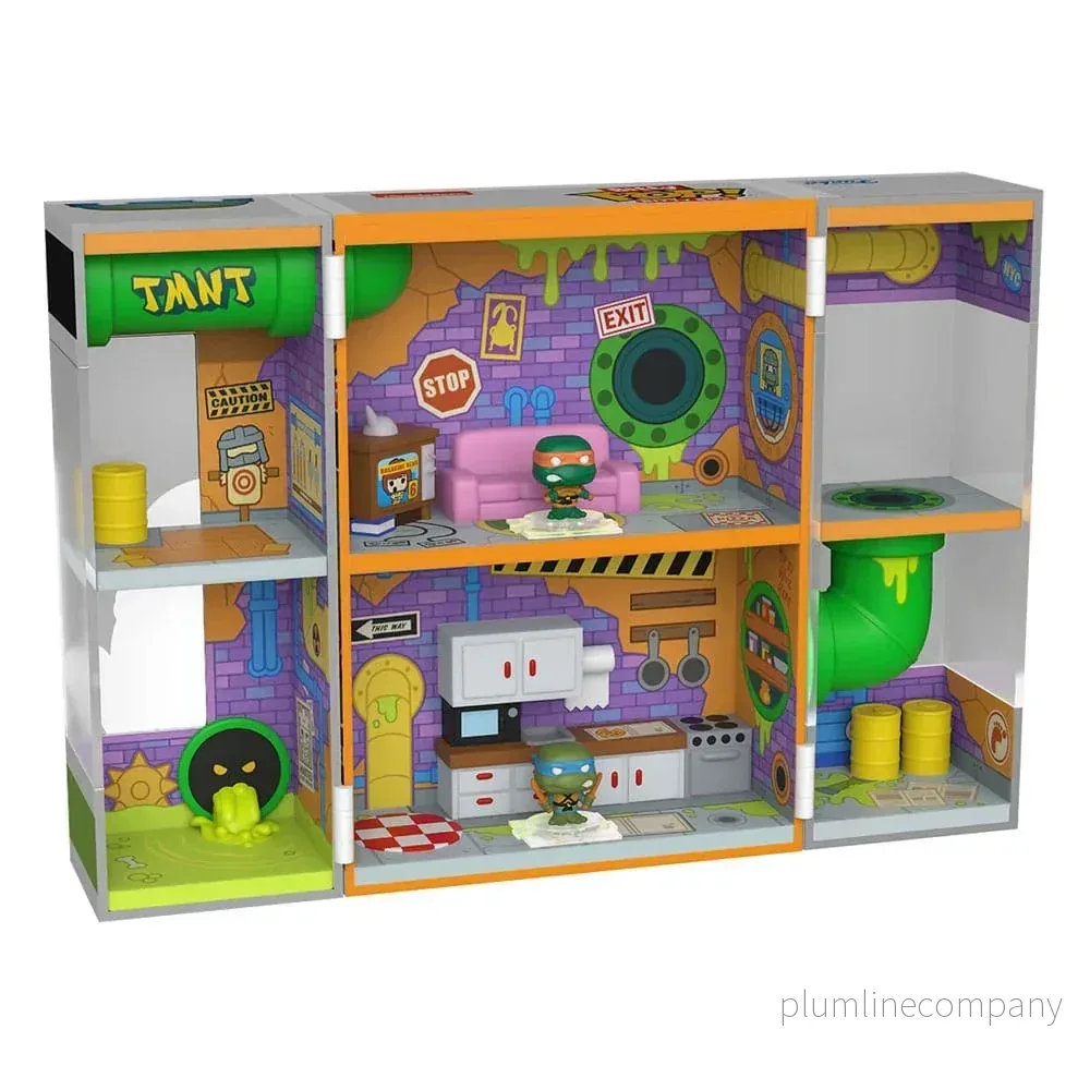 Teenage Mutant Ninja Turtles Bitty POP! Bitty Box Display med 2 Figurer Sewer Lair Teenage Mutant Ninja Turtles Bitty POP! Bitty Box Display med 2 Figurer Sewer Lair