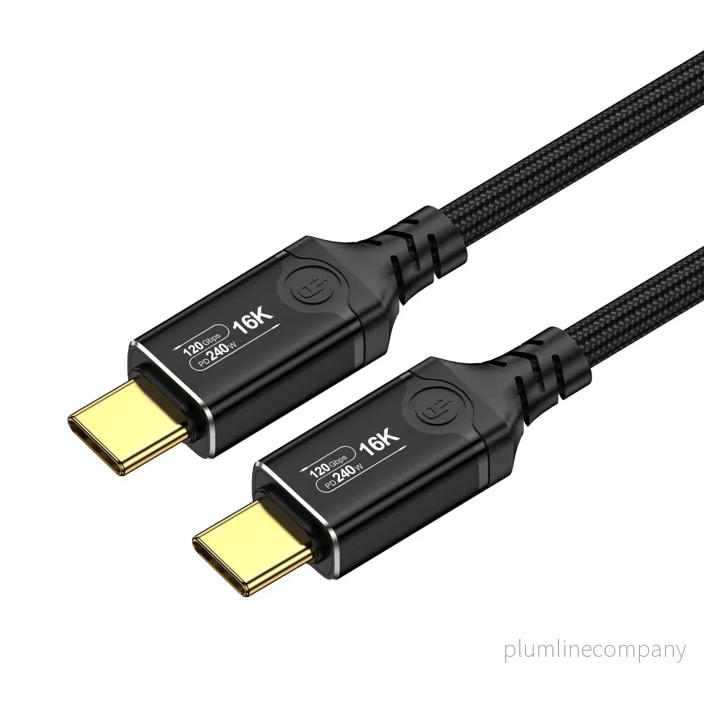 NÖRDIC 1m USB4 V2.0 120G 16K 240W kompatibel med Thunderbolt NÖRDIC 1m USB4 V2.0 120G 16K 240W kompatibel med Thunderbolt