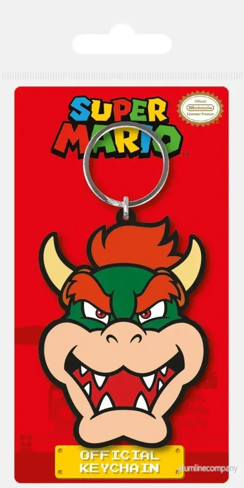 Super Mario Gumminyckelring Bowser 6 cm