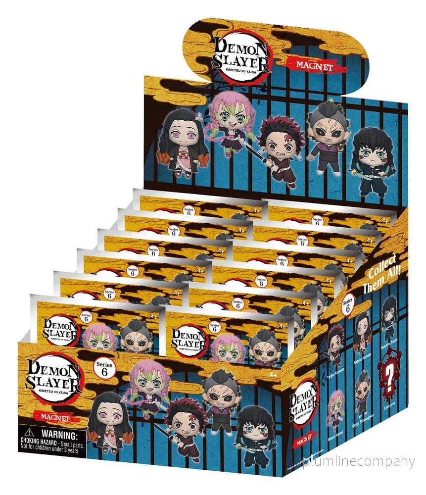 Demon Slayer 3D Foam Magnets Series 6 Blind Bag Display (12) Demon Slayer 3D Foam Magnets Series 6 Blind Bag Display (12)