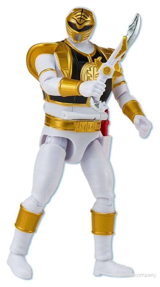 Power Rangers Auto-Morphin actionfigur White Ranger 15 cm Power Rangers Auto-Morphin actionfigur White Ranger 15 cm
