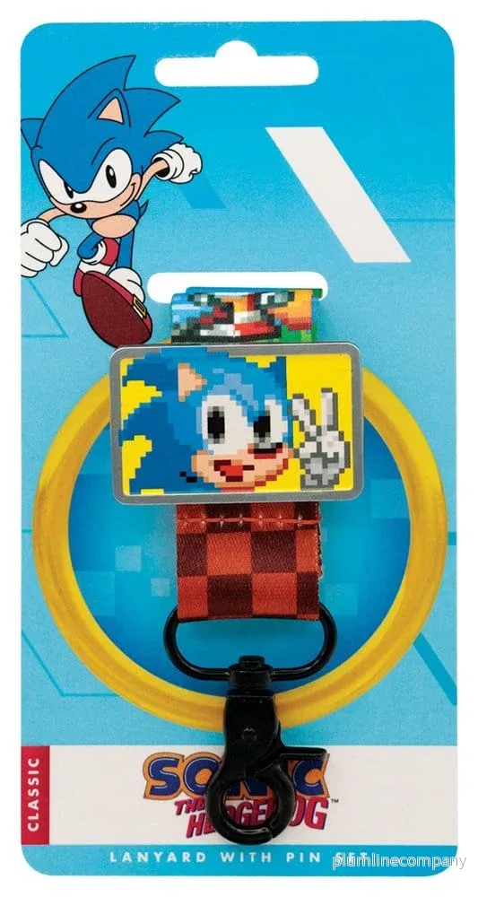 Sonic the Hedgehog Nyckelband och Pin-broschset - Bild 2