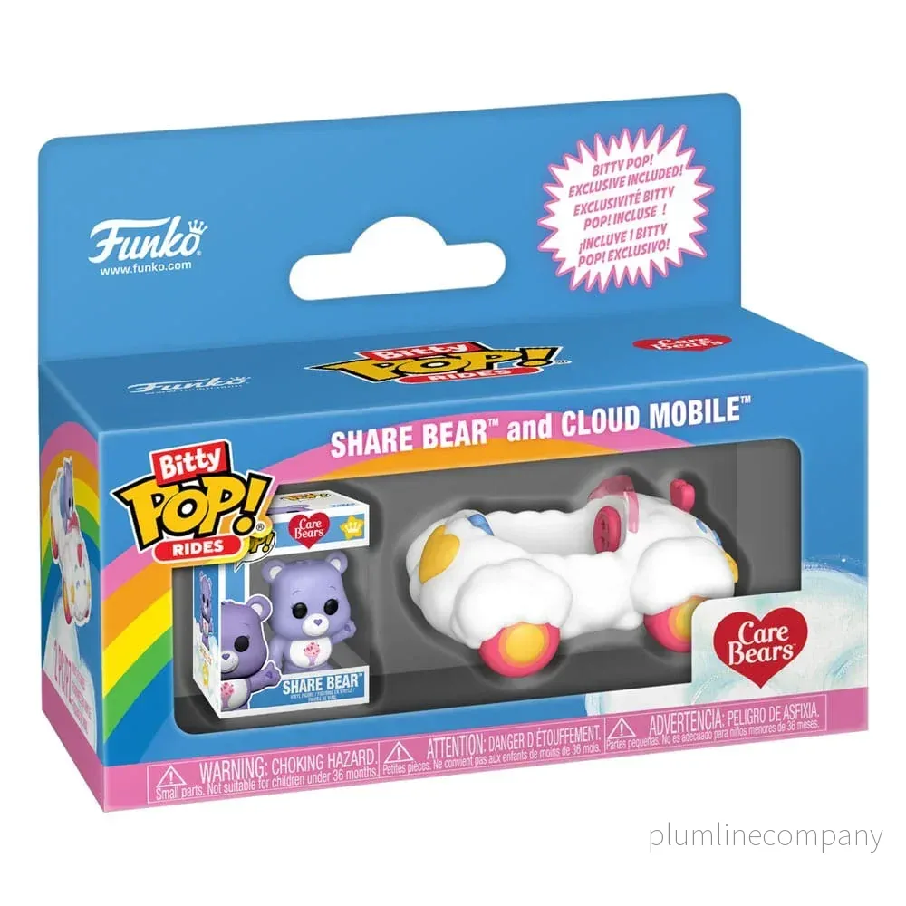 Care Bears Bitty POP! Rides Figur - Share Bear och Cloud Mobile - Bild 3