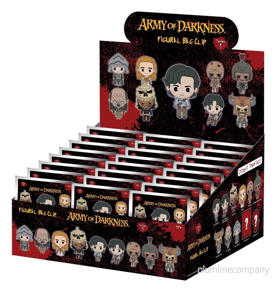 Army of Darkness Samlarclips i PVC 3D Serien 1 Blind Bag Display (24 stycken) Army of Darkness Samlarclips i PVC 3D Serien 1 Blind Bag Display (24 stycken)