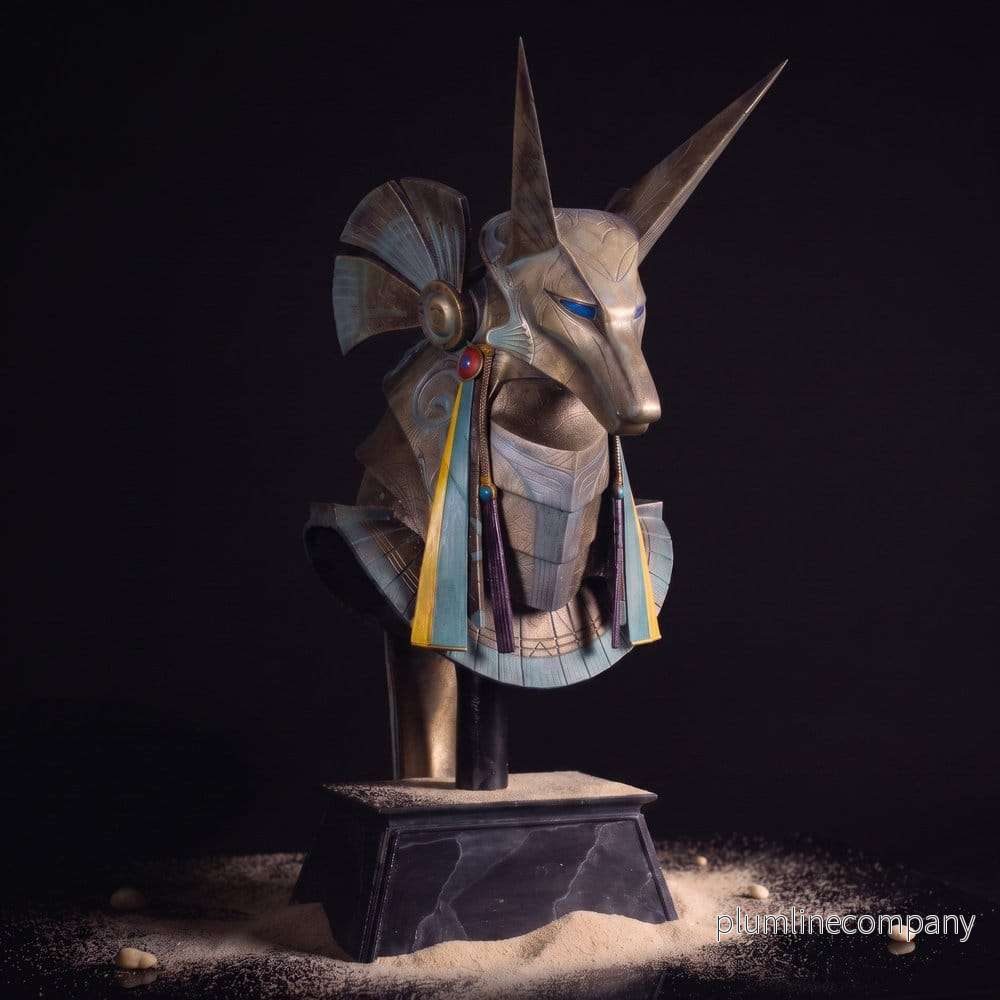 Stargate skrivbordsreplika Jackal Guard Helmet Anubis 15 cm - Bild 2