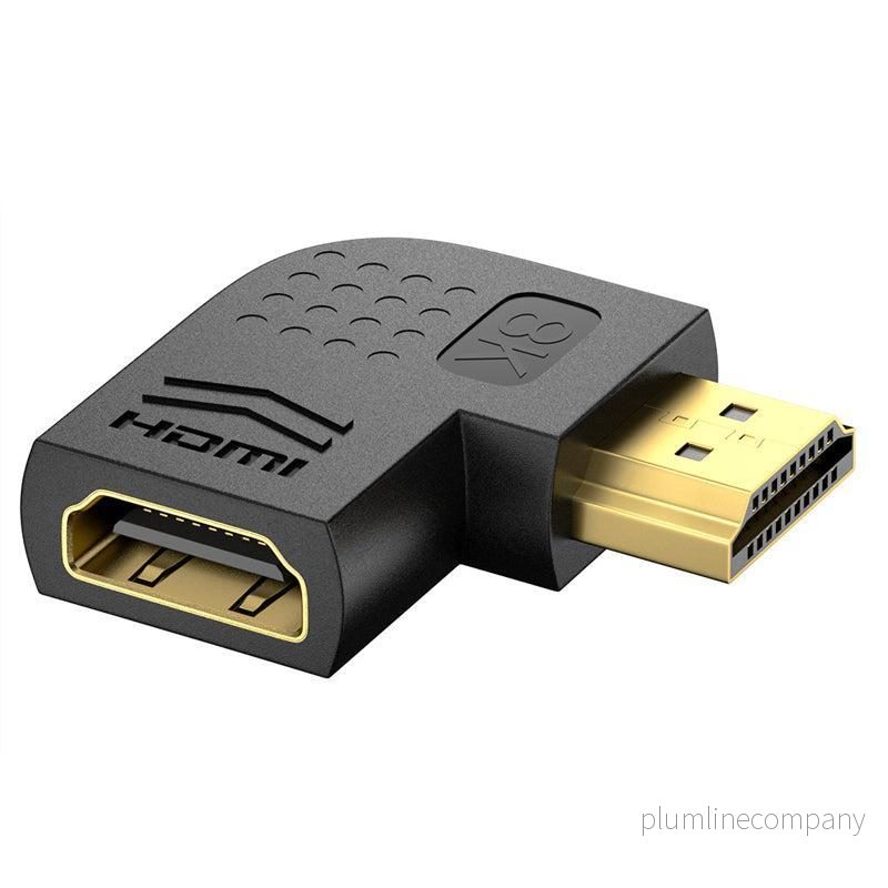 NÖRDIC vinklad HDMI 2.1 adapter 8K60Hz 4K120Hz HDR NÖRDIC vinklad HDMI 2.1 adapter 8K60Hz 4K120Hz HDR