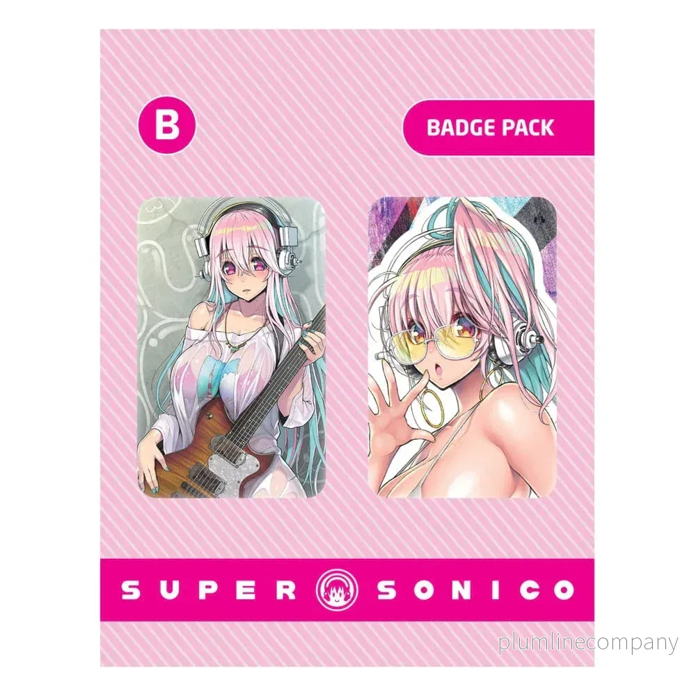 Super Sonico Pin Badges 2-Pack Set B - Bild 2