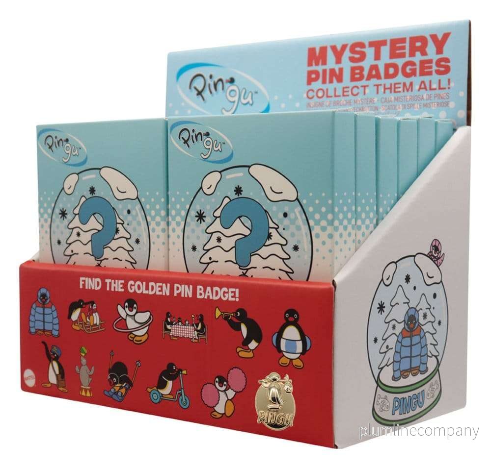 Pingu Mystery Pin Badges Blind Box Display (12) - Bild 2