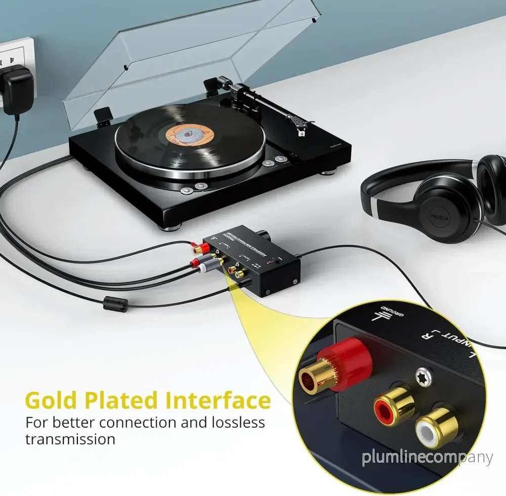 Audiophile M/M Phono preamp with Level Volume Controls 2 RCA and 3.5mm interfaces - Bild 3