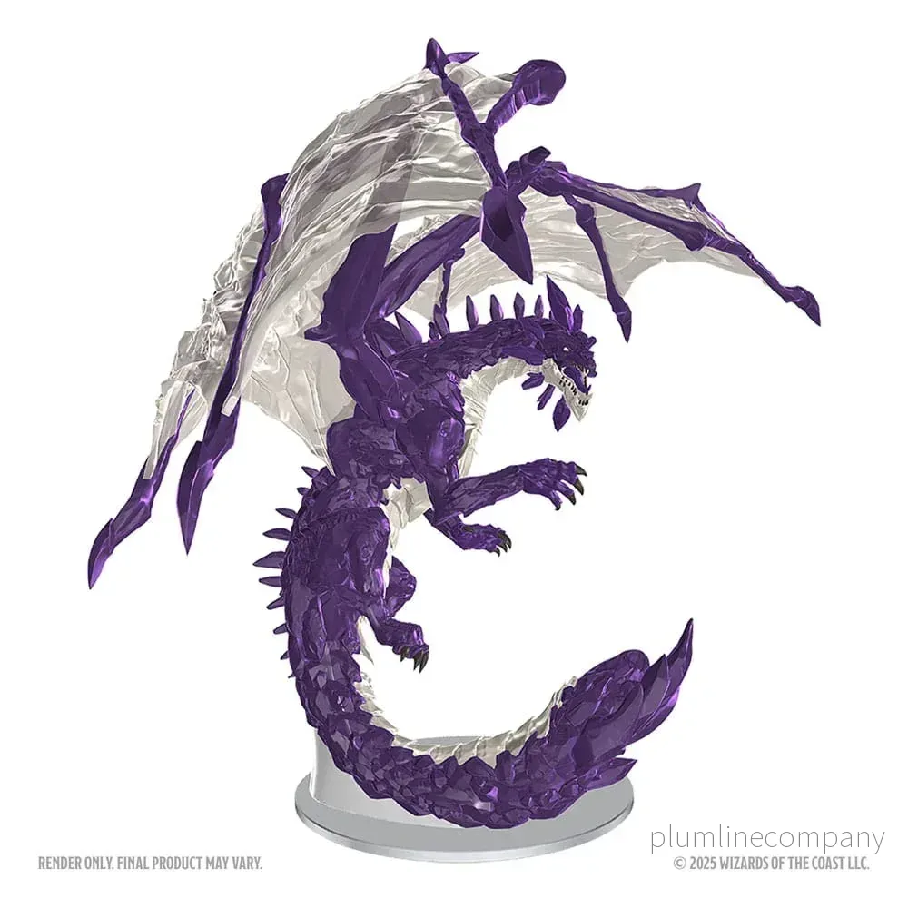 D&D Nolzur's Marvelous Miniatures Omålade Miniaturer - Vuxen Amethystdrake 38 cm - Bild 3