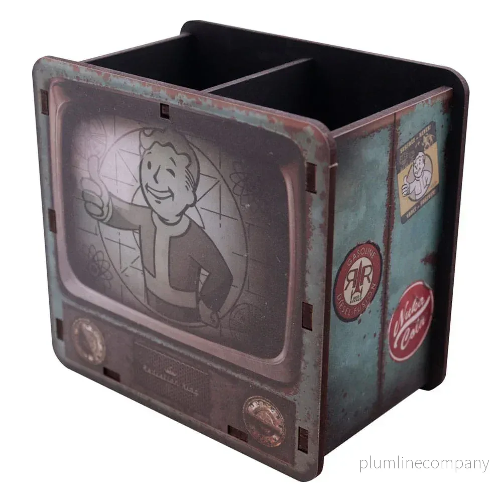 Fallout Desk Tidy – Retro TV för Organisering
