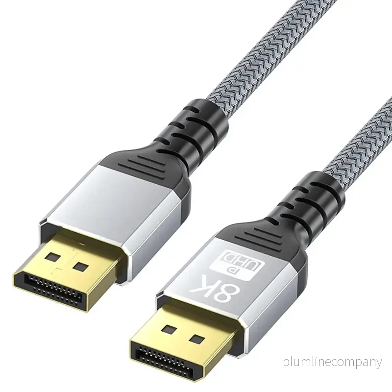 NÖRDIC 50cm Displayport till Displayport kabel ver 1.4 UHD 8K i 60Hz 32,4Gbps 10-bit HDR dubbelskärmad ren koppar 99,99% NÖRDIC 50cm Displayport till Displayport kabel ver 1.4 UHD 8K i 60Hz 32,4Gbps 10-bit HDR dubbelskärmad ren koppar 99,99%