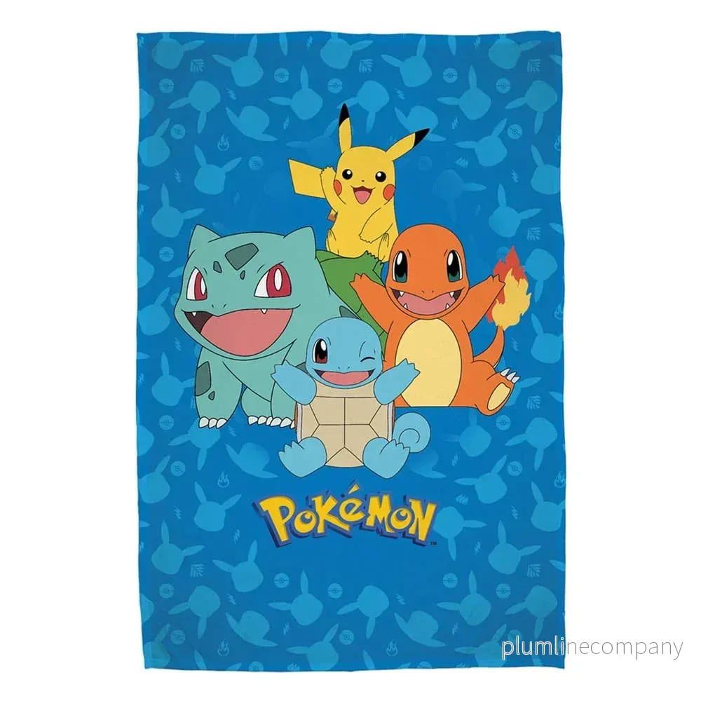 Pokémon Fleece Blanket Starter Pokémon 130 x 160 cm Pokémon Fleece Blanket Starter Pokémon 130 x 160 cm
