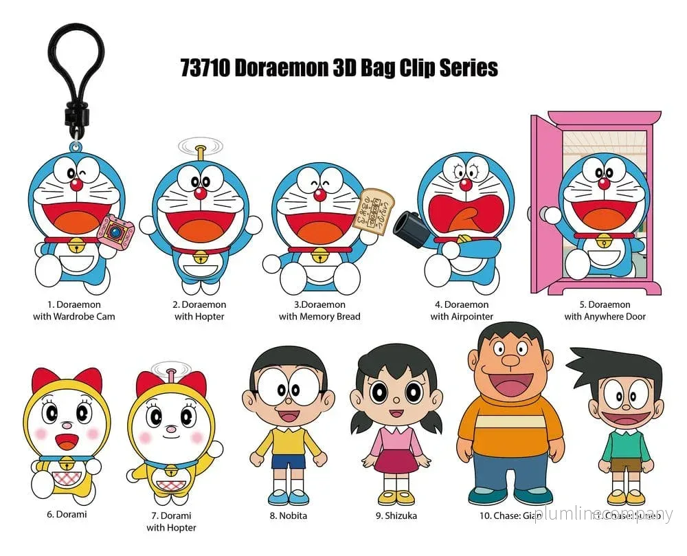 Doraemon 3D Foam Bag Clips Serie 1 Display (24) - Bild 3
