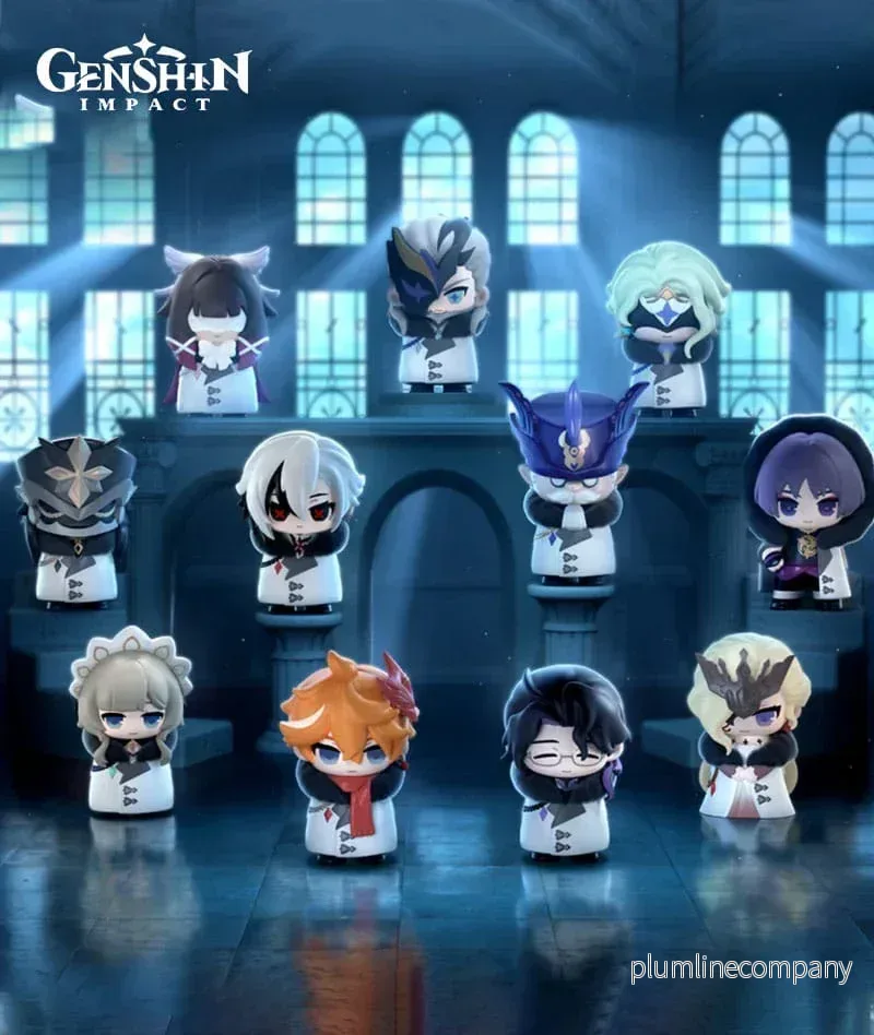 Genshin Impact Mini Figures Fatui Harbingers Chibi Design 7 cm Blind Box Display (9) - Bild 2