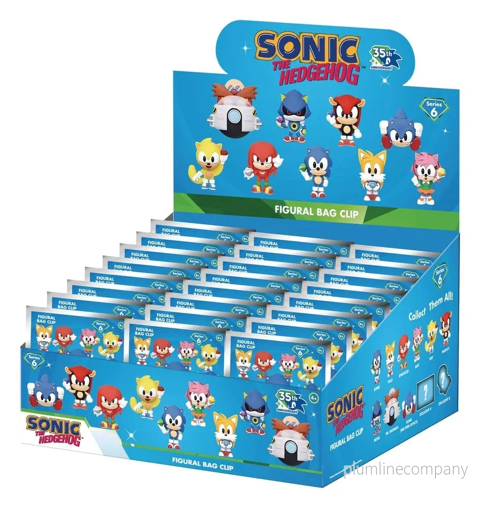 Sonic the Hedgehog 3D PVC Påsklämma Serie 6 Display (24) Officiellt Licensierad Sonic the Hedgehog 3D PVC Påsklämma Serie 6 Display (24) Officiellt Licensierad