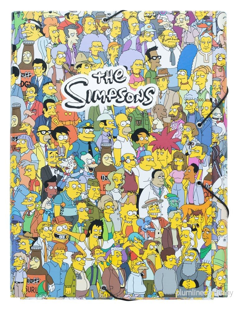 The Simpsons elastisk mapp 34 x 26 cm