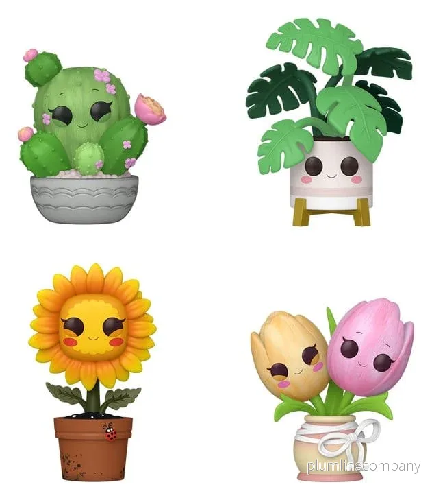 Flora POP! Vinylfigurer Flora Black Friday 4-pack 9 cm Flora POP! Vinylfigurer Flora Black Friday 4-pack 9 cm