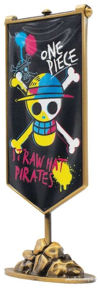 One Piece Replika Straw Hat Pirates metallbanner 11 x 6 cm - Bild 2