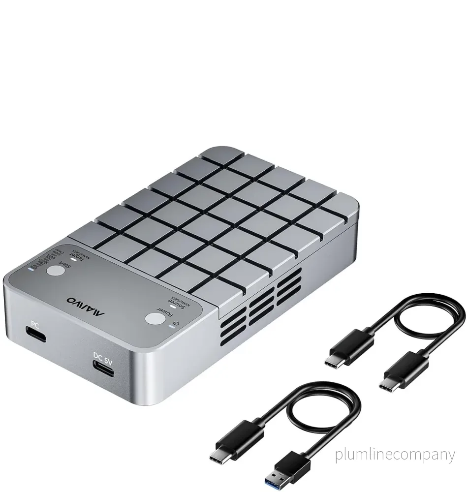 Maiwo K2042P3 Dual Bay RAID-kabinett för M.2 NVMe/SATA SSD med kloning, RAID 0 och RAID 1, USB-C 3.2 Gen2x2 20Gbps Maiwo K2042P3 Dual Bay RAID-kabinett för M.2 NVMe/SATA SSD med kloning, RAID 0 och RAID 1, USB-C 3.2 Gen2x2 20Gbps