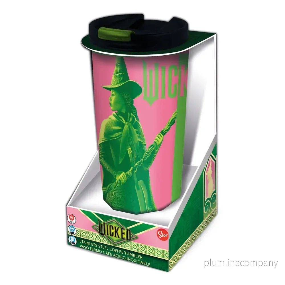 Wicked Stainless Steel Travel Tumbler Elphaba & Glinda