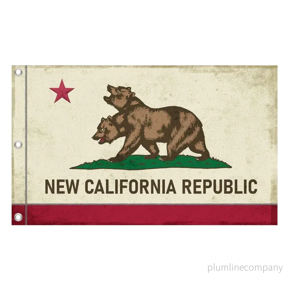 Fallout Canvas Banner NCR - New California Republic Flag