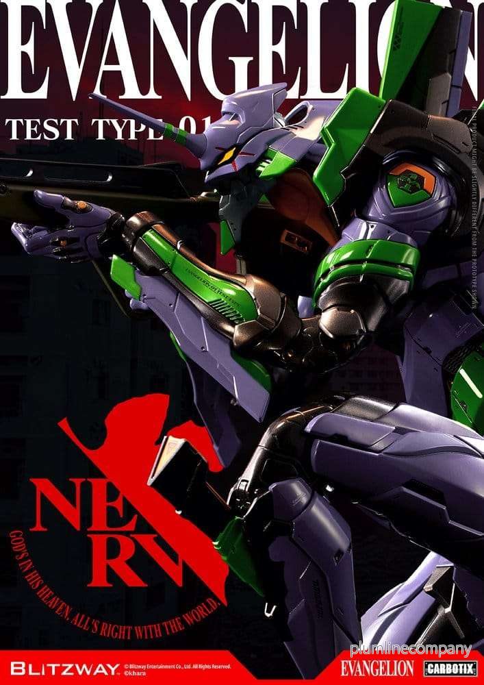 Evangelion Carbotix Actionfigur Evangelion Unit-01 Test Type (Standard Ver.) 33 cm - Bild 2