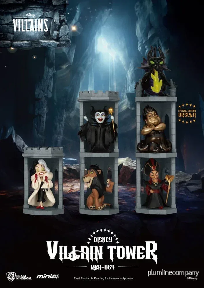 Disney Villains Mini Egg Attack Blind Box Figurer – Serie Villain Tower 12 cm Assortment (6)