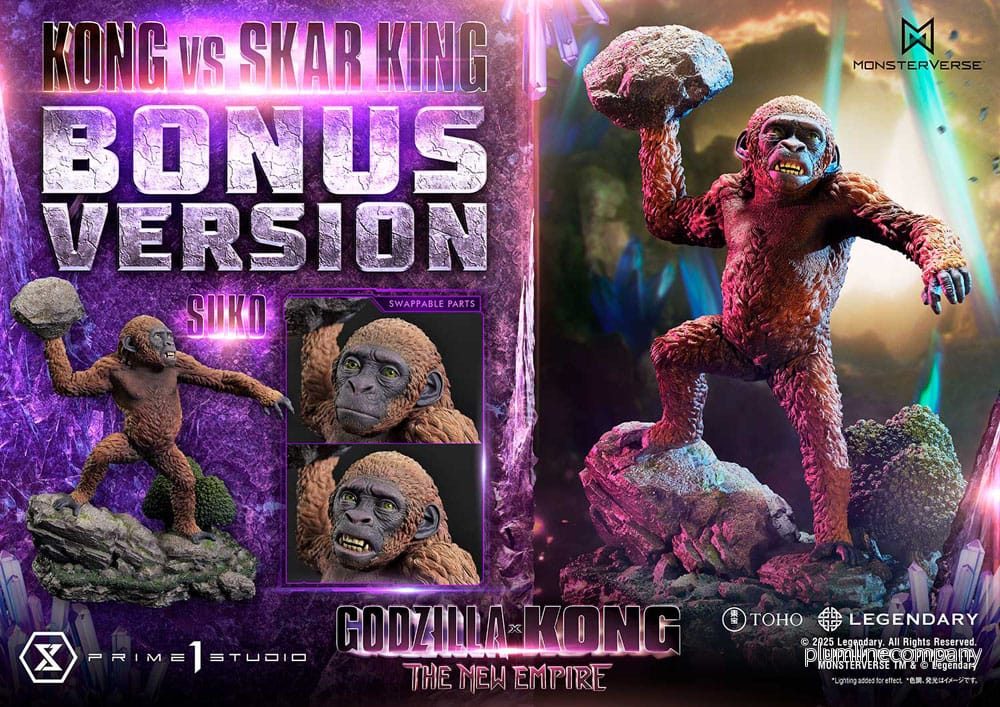 Godzilla x Kong: The New Empire Ultimate Diorama Masterline Series-statyn Kong vs Skar King Bonus Version 104 cm - Bild 3