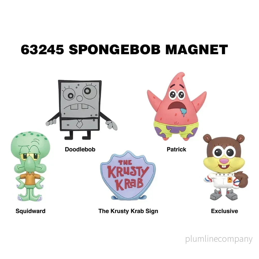 Svampbob 3D Magnets Serie 1 Display (12) Svampbob 3D Magnets Serie 1 Display (12)