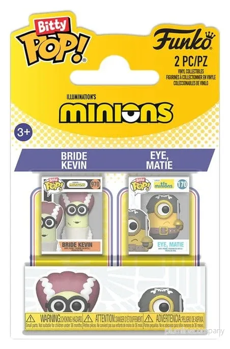 Minions Bitty POP! Figurer 2-Pack Brud Kevin & Öga, Matie 2 cm - Bild 2