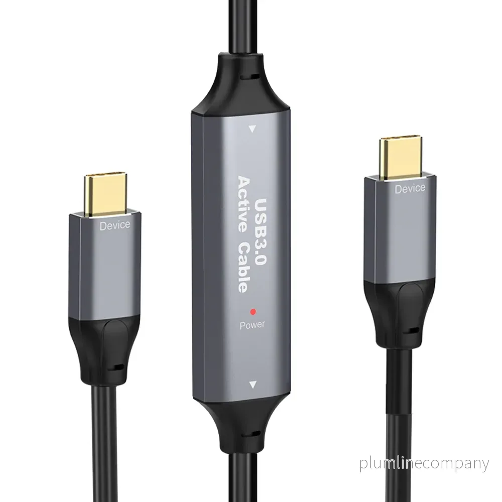 NÖRDIC 5m Aktiv USB 3.0 C till C-kabel, 5Gbps Super Speed USB-kabel - Bild 2