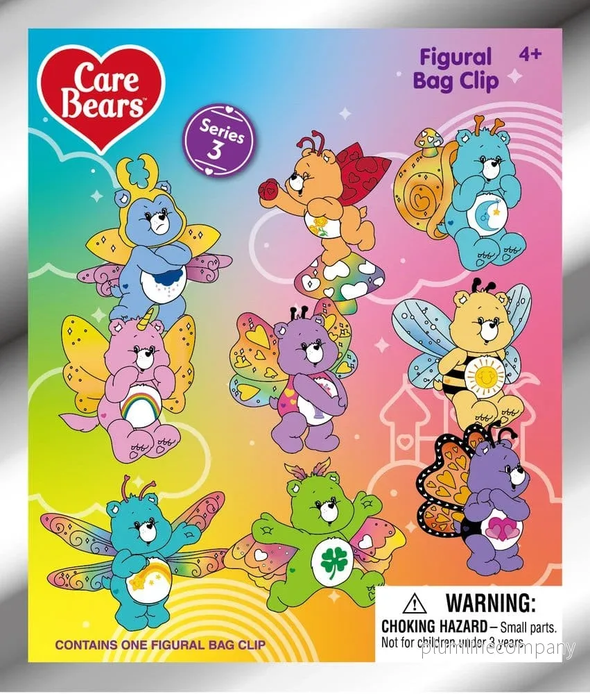 Care Bears 3D PVC Påsklämmor, Serie 3 – Blindpåse Display med 24 stycken - Bild 2