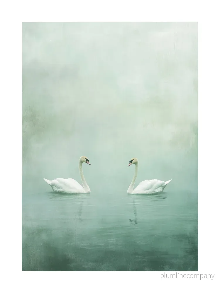 Serene Swans Poster
