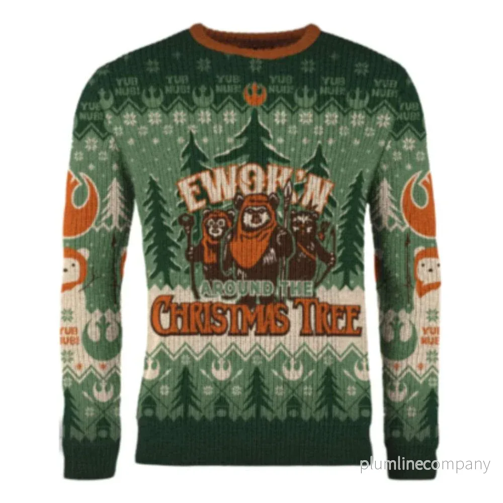 Star Wars Christmas Sweater Ewok’n around the Christmas Tree Star Wars Christmas Sweater Ewok’n around the Christmas Tree
