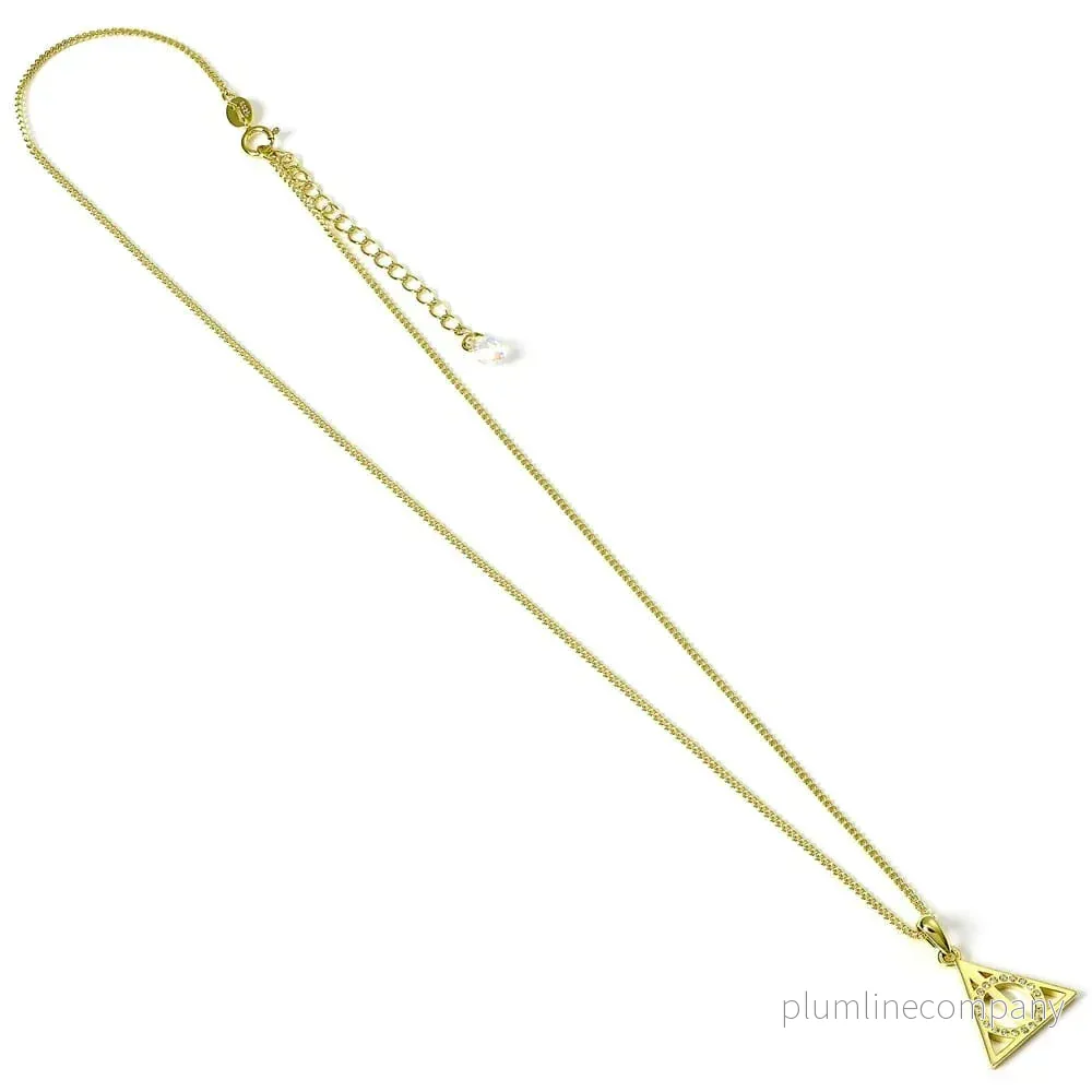 Harry Potter Halsband Dödsreliker (Guldpläterad)