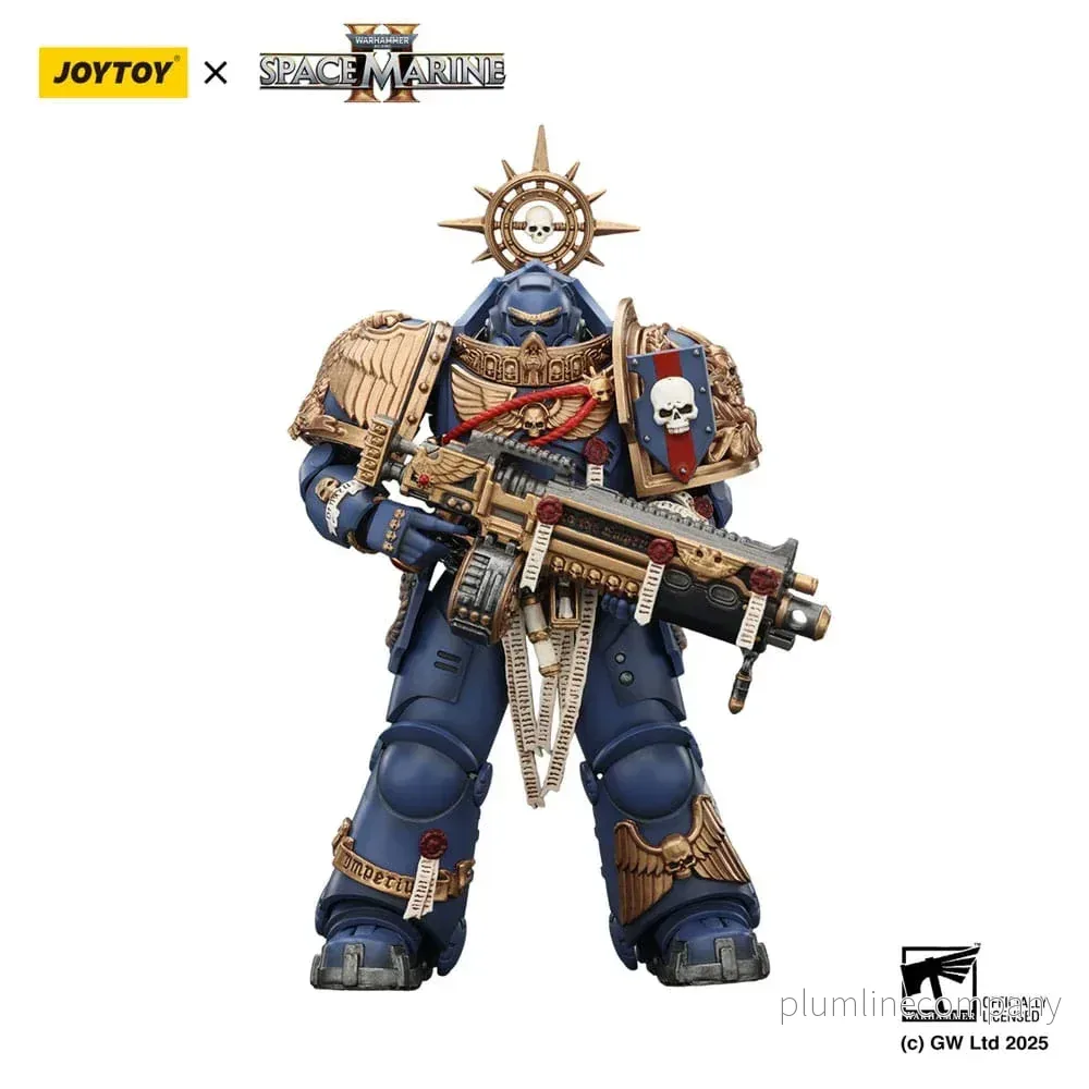 Warhammer 40,000: Space Marine 2 Action Figur Ultramarines Heavy Relic Primus Armor med Heavy Relic Bolt Rifle 13 cm Warhammer 40,000: Space Marine 2 Action Figur Ultramarines Heavy Relic Primus Armor med Heavy Relic Bolt Rifle 13 cm