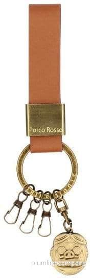 Porco Rosso Nyckelring i läder Marco