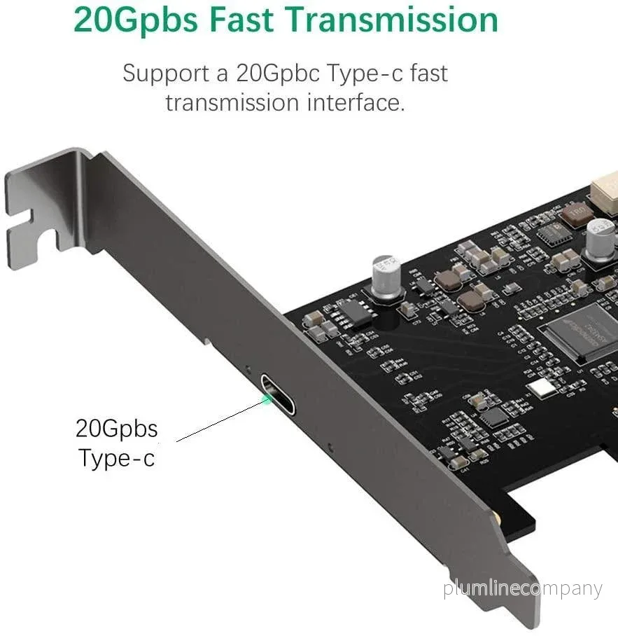 Maiwo KC008 PCI Express x4 kort till 1x extern USB Type C 20 Gbps USB 3.2 Gen 2x2 PCIe 3.0 x4 - Bild 2