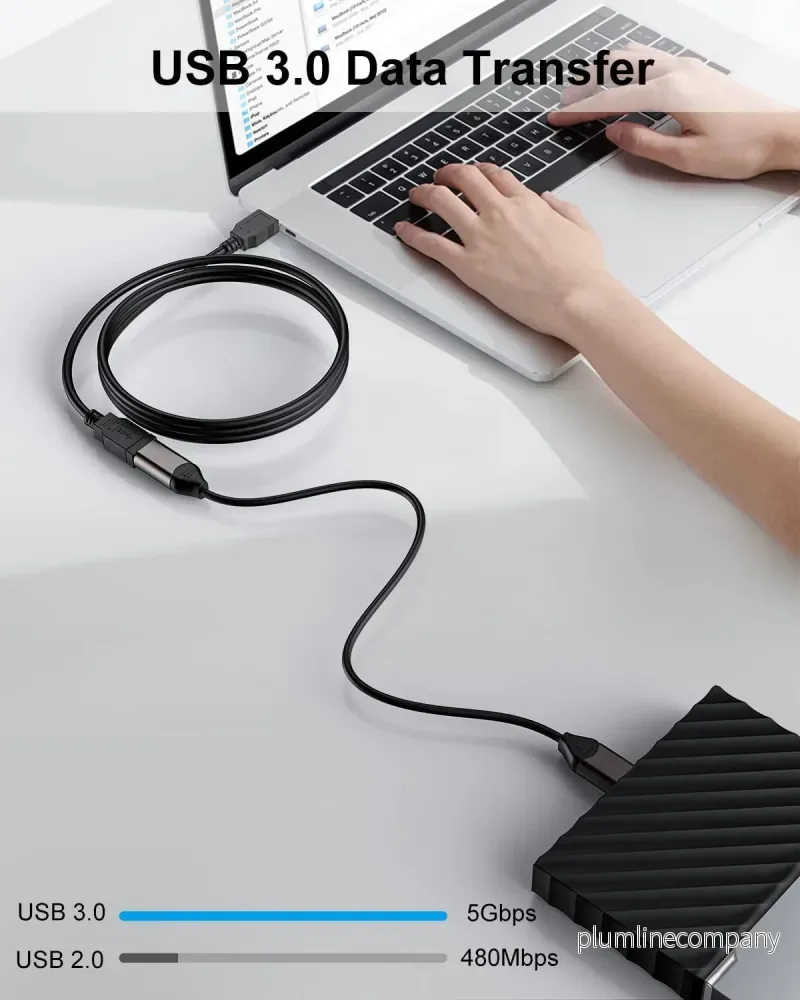 NÖRDIC USB 3.0 type A förlängningskabel 5m - Bild 3